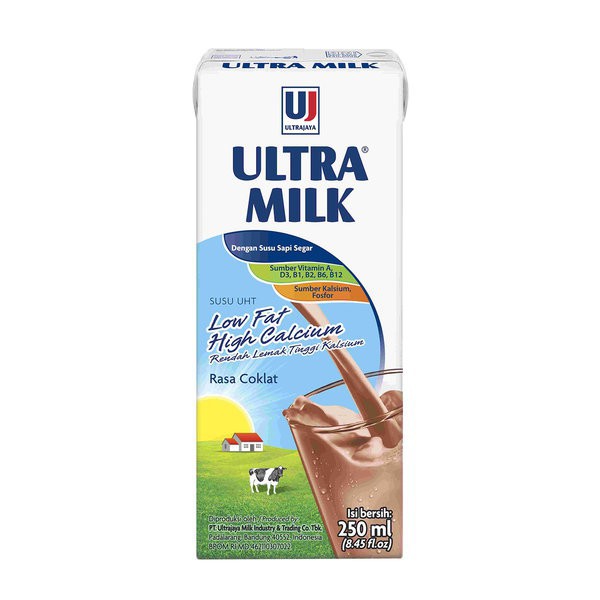 

ULTRA MILK LOW FAT HIGH CALCIUM COKELAT 250 ML