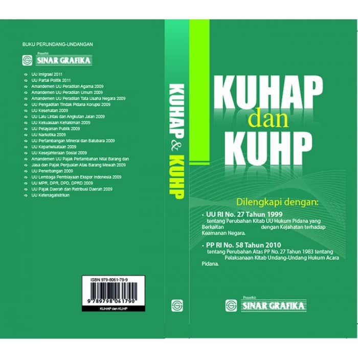 

BUKU ORI KUHAP DAN KUHP REDAKSI (PENGHIMPUN)