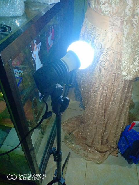 Lamp Holder Single Socket E27 Dengan Dudukan Payung Light Stand