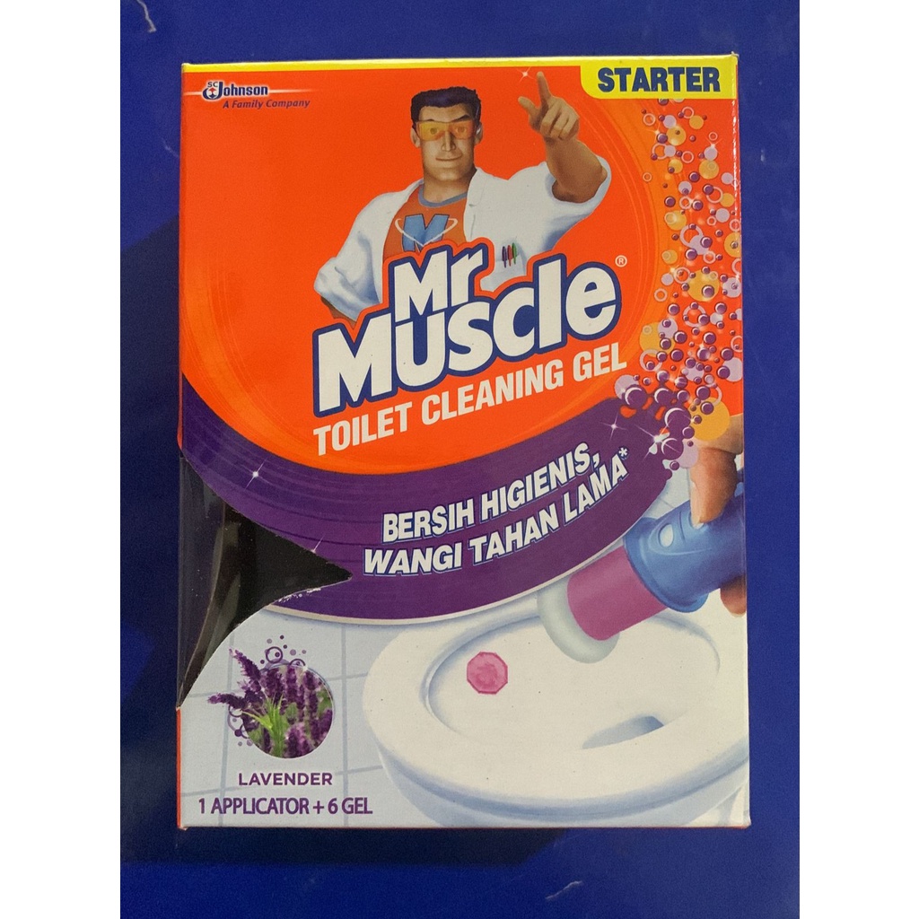 PEMBERSIH KLOSET MR MUSCLE TOILET 36ML ANTI KUMAN LAVENDER // TOILET CLEANING