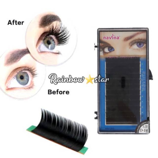 NAVINA Lash Curl C, D &amp; Mix Size Eyelash Extension Bulu Mata