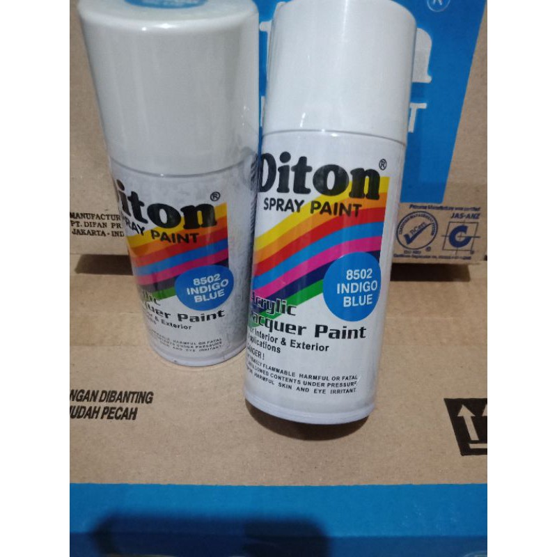 Pilok Pilox Cat Semprot Diton Indigo Blue 8502 Biru Nila 150cc Spray Paint