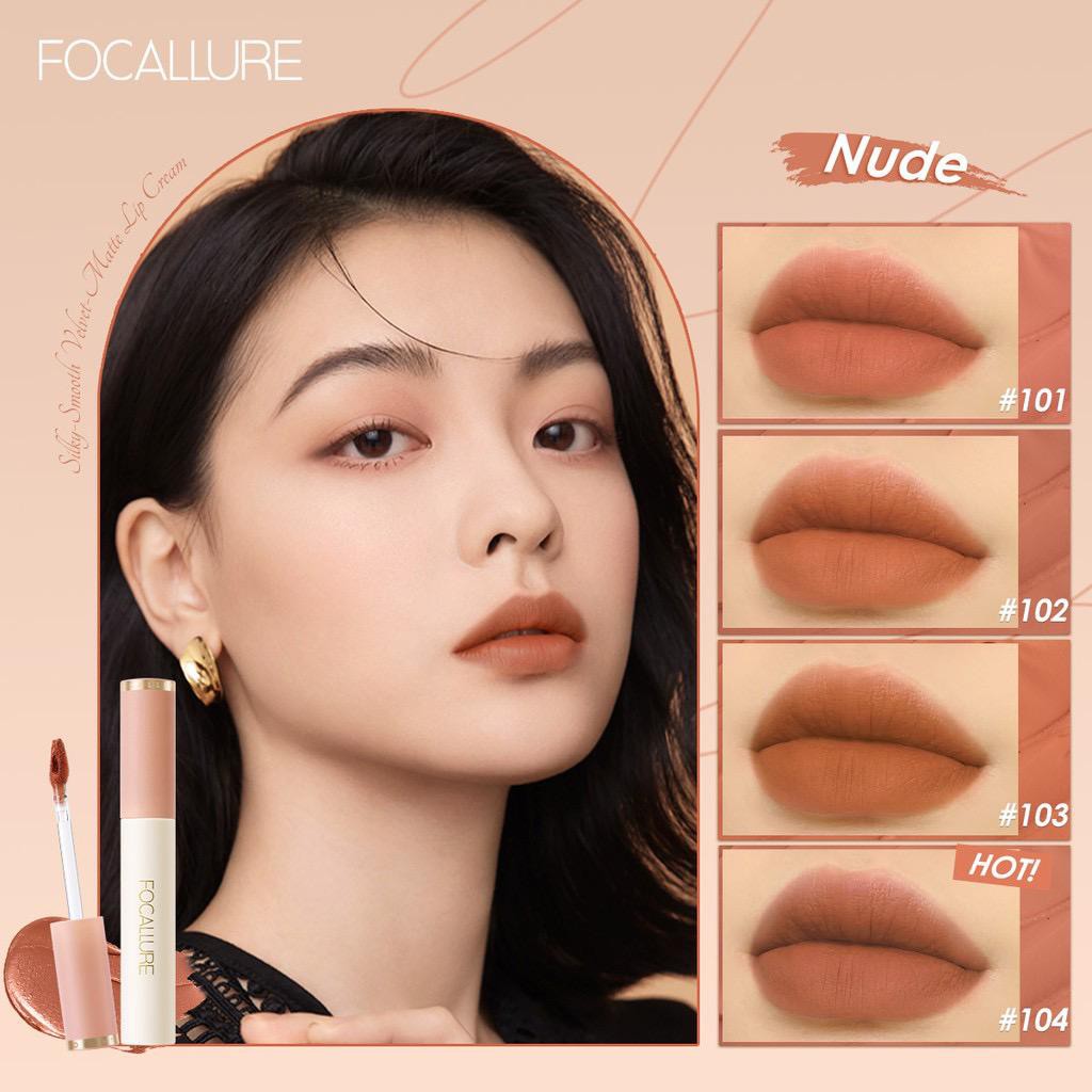 BPOM Focallure Nude Lip Cream FA196  Lipstik Matte Lipstick Lipcream Velvet