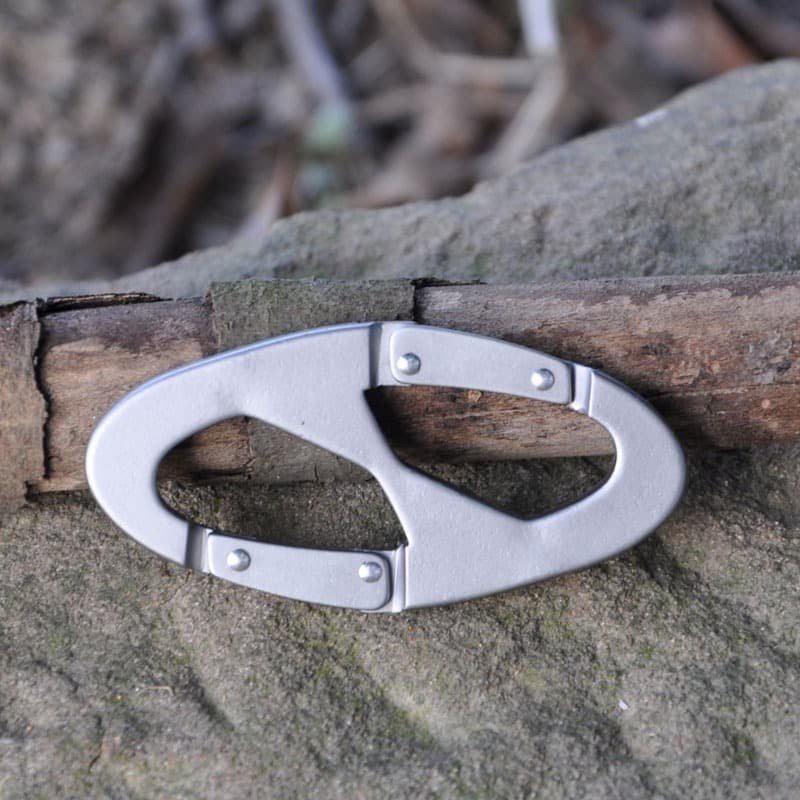 Carabiner Mountaineering 8 Shaped - L301218 - Silver