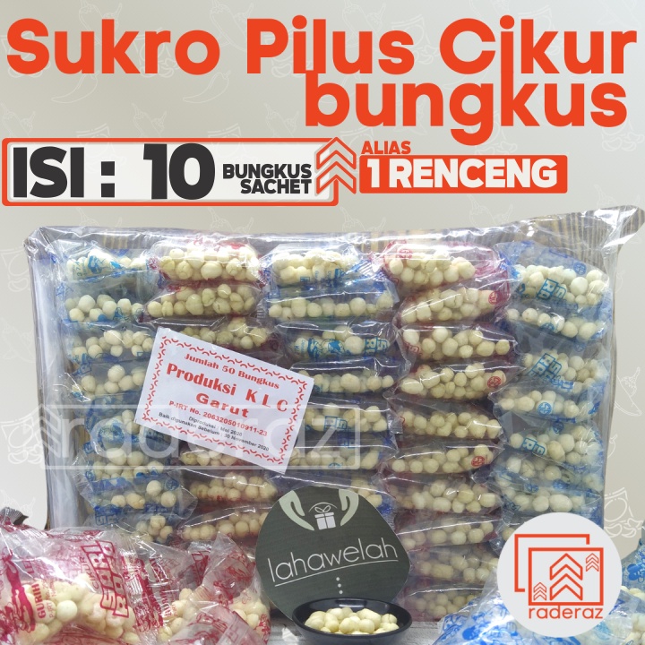 

1RENCENG (10bungkus kecil) SUKRO CIKUR Sari Rasa untuk Toping Baso Aci Cuanki Seblak by RADERAZ (bisa GROSIR bisa COD)