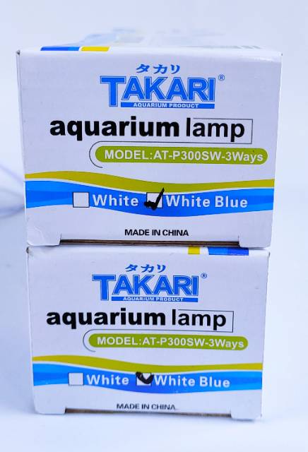 Led Top Aquarium Takari AT-P300SW-3 Ways 10watt 30cm putih biru Lampu Led Akuarium Aquascape