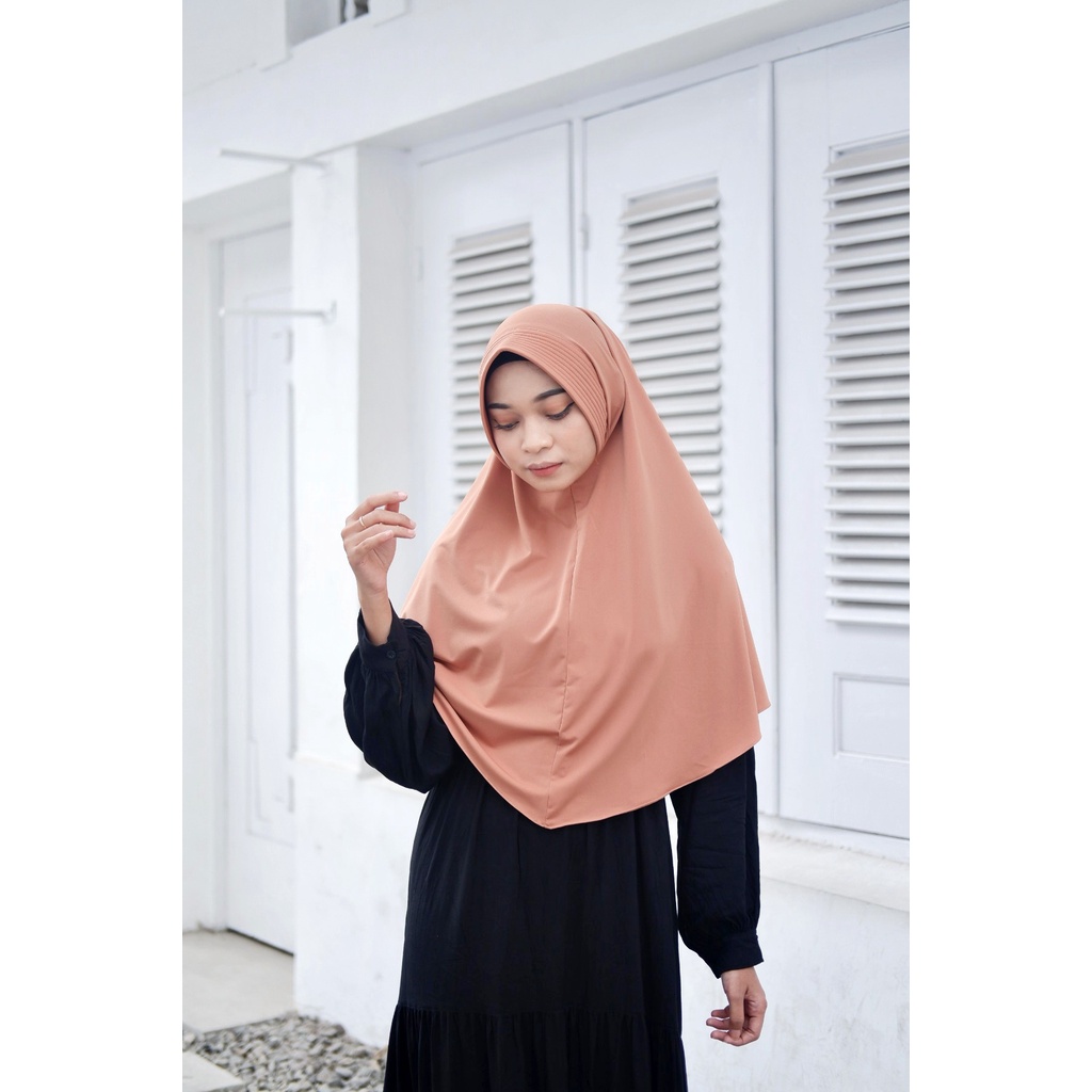 Khimar simpel Pet Jersey - Khimar Simple Pad Khansa