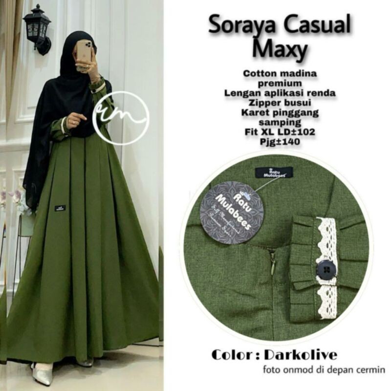 SORAYA GAMIS CASUUAL BY RATU MULABES GAMIS