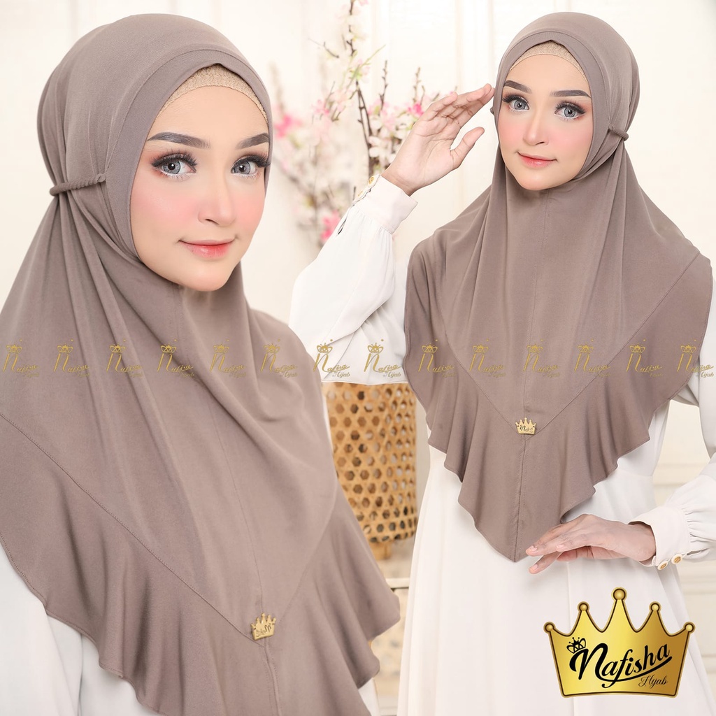 Nafisha Hijab Non Pad Rempel SG Tali Kepang