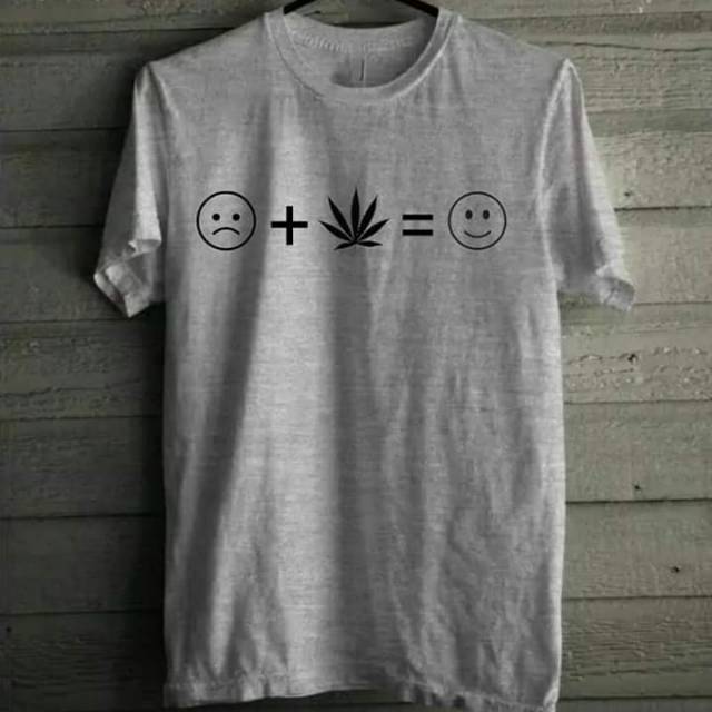 T shirt cannabis smile