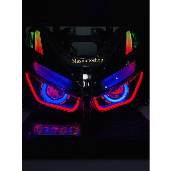 LAMPU PROJIE ALIS RGB HP&amp;REMOTE VARIO 160 NEW SEPAKET REFLEKTOR FULL SET (BUKAN BILED)