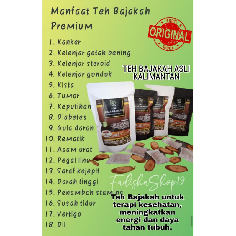 

minuman kesehatan herbal teh celup akar kayu bajaka bajakah asli kalimantan