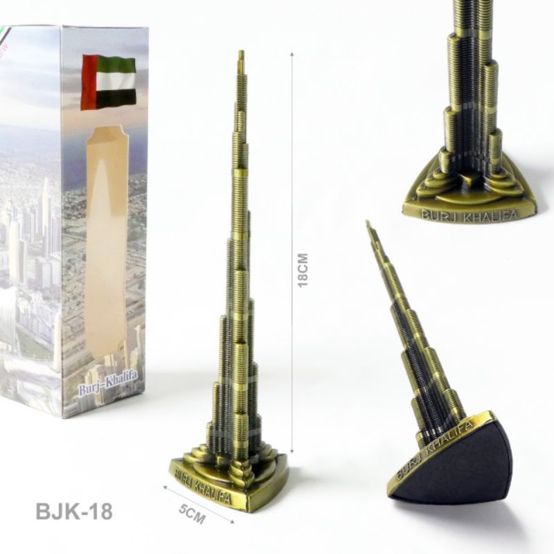 Miniatur Menara BURJ KHALIFAH DUBAI 18cm