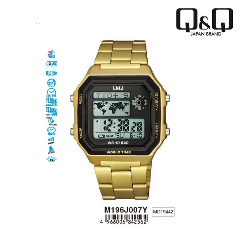 0Q&amp;Q QNQ QQ Digital Original Watch Jam Tangan Pria qq M196 Series Anti Air JAMTANGAN CITIZEN M196J001Y M196J002Y M196J003Y M196J007Y M196J008Y WATER RESIST UNISEX COUPLE FASHION ORIGINAL BERGARANSI KADO PACAR PRIA COWOK WANITA CEWEK AKSESORIS ACCESSORIES