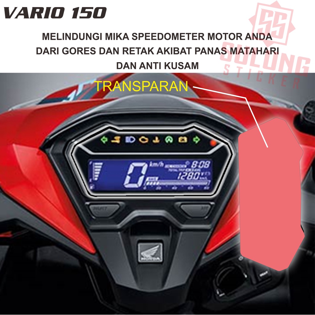 Stiker Anti Gores Pelindung Spidometer Seepedometer Motor Honda Vario 150