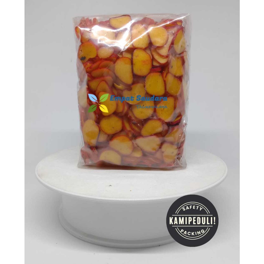 

Kerupuk Jengkol Warna Merah Kemasan 500 Gr
