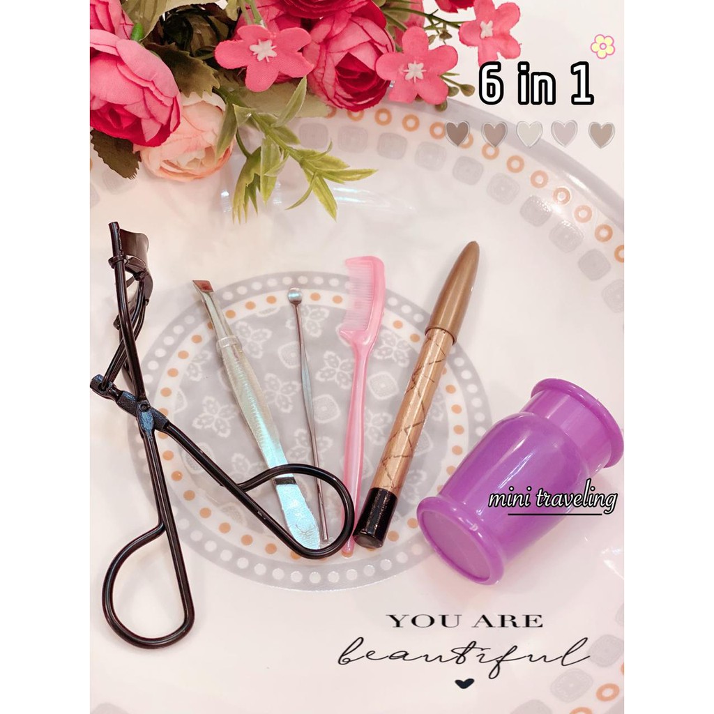 VS BG - PAKET EYELASH 6IN1 | SET GALENCO KENDI ISI 6 | PENJEPIT BULUMATA 6IN1 MURAH