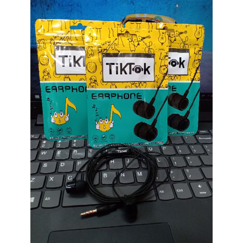Jual Headset Tik Tok + Mic earphone TiK TOK | Shopee Indonesia