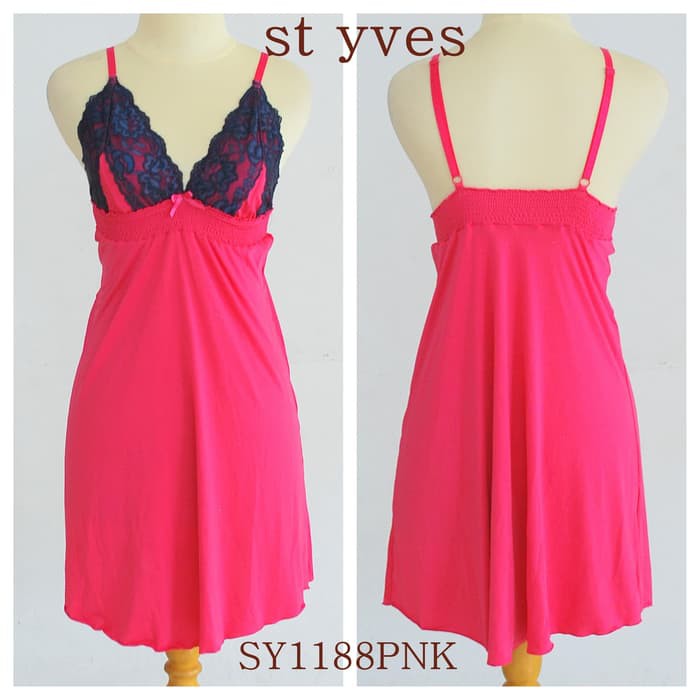 LINGERIE ST YVES, BAHAN MELAR, LEMBUT ADEM, SY1188PNK