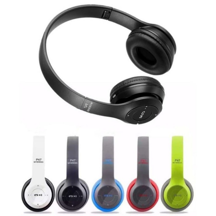 Handsfree bluetooth bando P47 Headset /earphone Bando Bluetooth P47 Wireless Super Bass