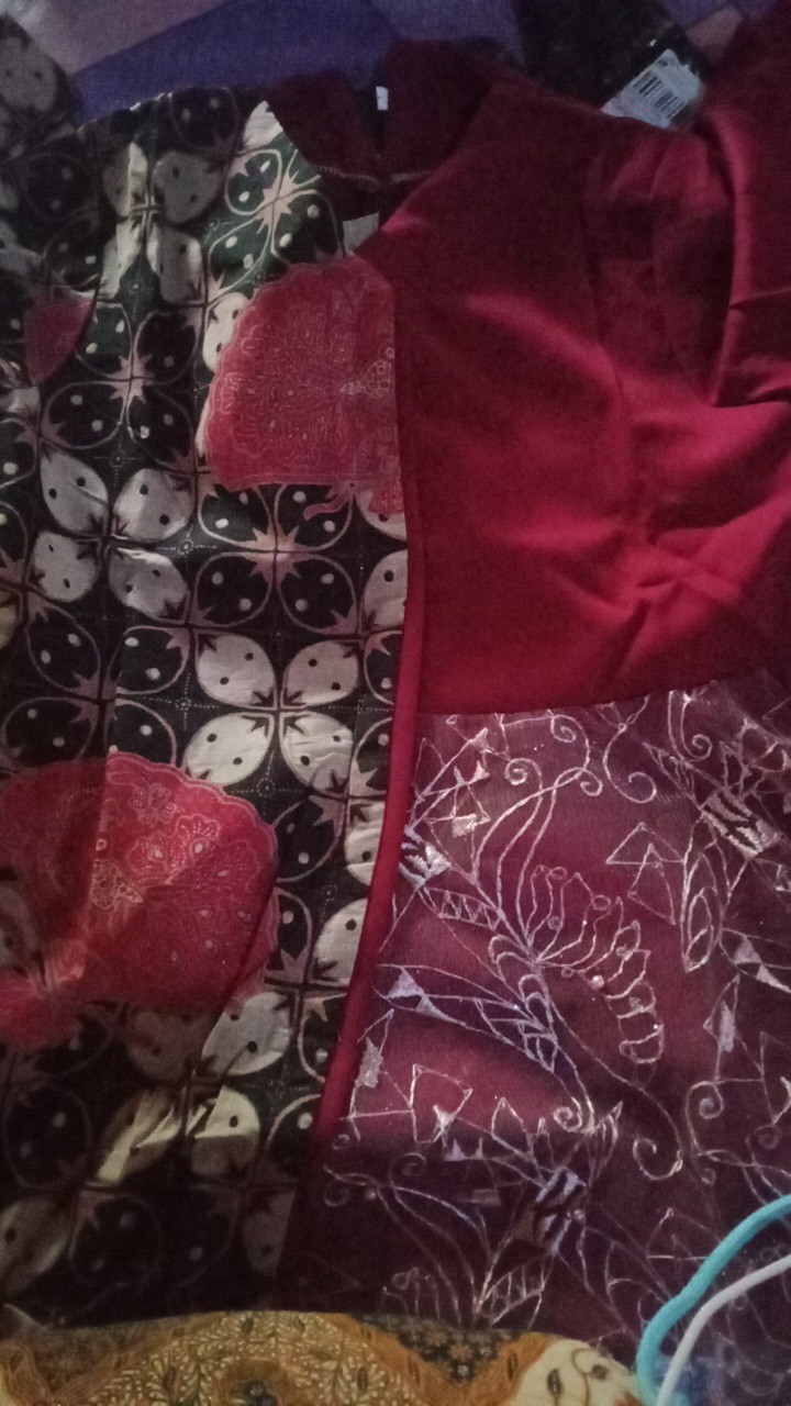 Tey-17 Batik Wanita Asj Sa Hrb026 Kenongo Kemeja Tosca Pendek