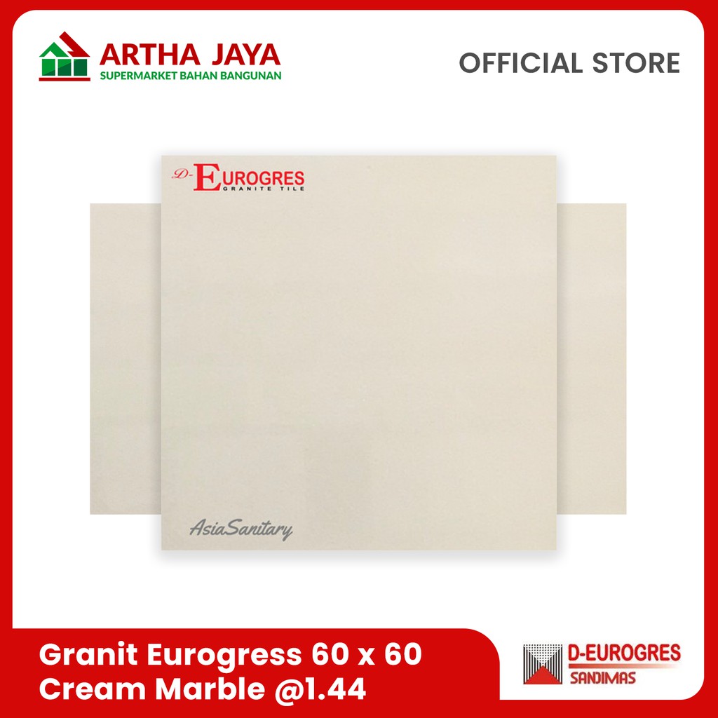 EUROGRESS Granit Cream Marble 60 X 60