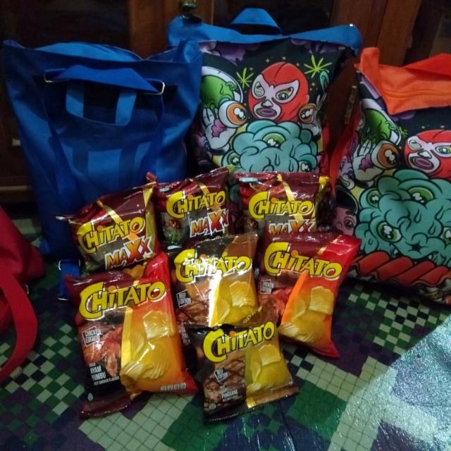 

Paket chitato+ tasnya berat 550 gr