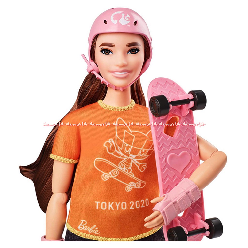 Barbie Skateboarding Tokyo Olimpiade 2020 Mainan Boneka Barbie