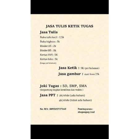 

Jasa tulis