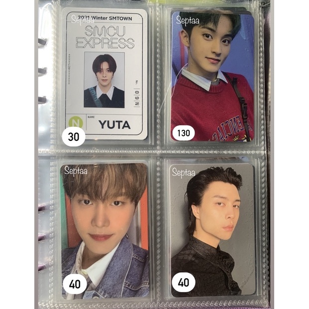 NCT SMCU nighttime passcard yuta selca mark taeil,pc johnny favorite classic