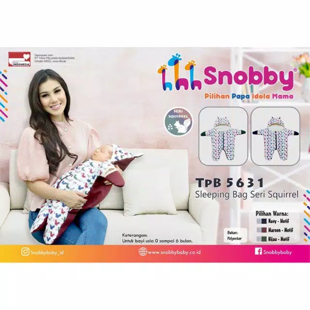 Snobby TPB5631 Sleeping Bag Kantong Tidur Bayi Squirrel Series