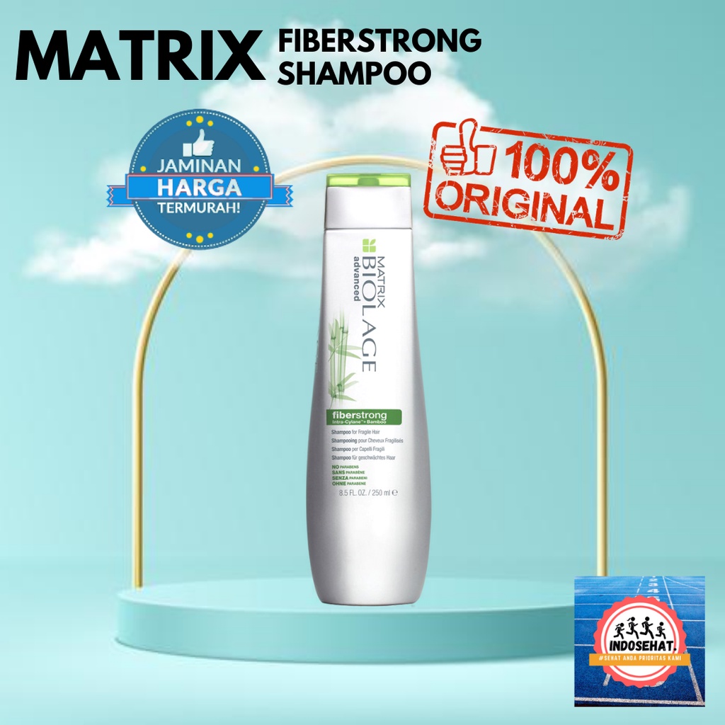 MATRIX Biolage Fiberstrong Shampoo - Shampo Perawatan Rambut Rusak Kering Rontok Rapuh Patah 200 ml