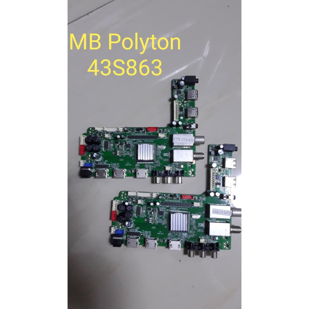 MB TV POLYTRON PLD 43S863 - MAINBORD TV POLYTRON 43S863 - MESIN TV POLYTRON 43S863