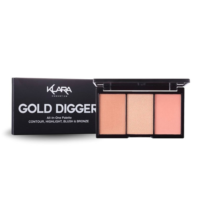 Klara Cosmetic All In One Pallete Gold Digger Shopee Indonesia