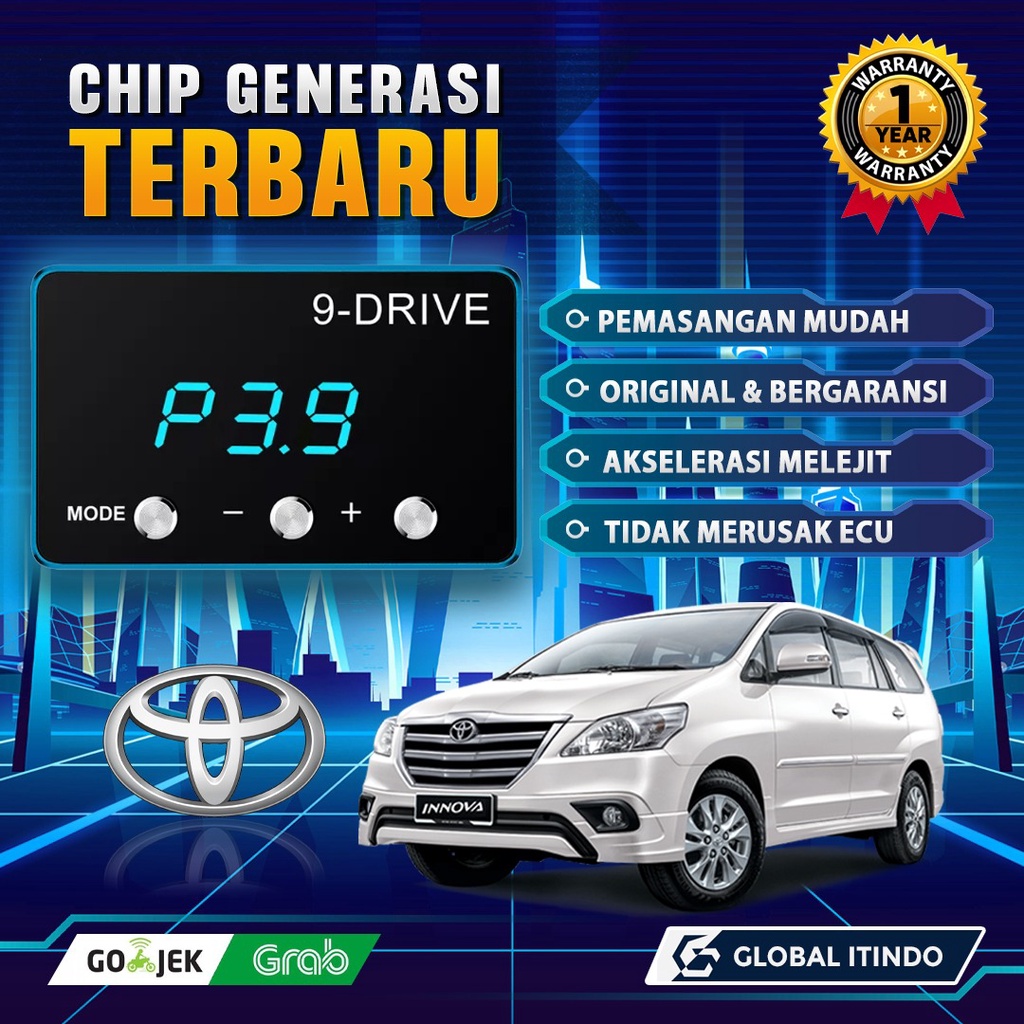 9 Drive Toyota Innova Piggyback Throttle Controller ECU Remap