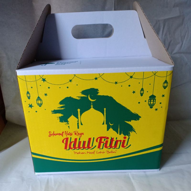 

Box Idul Fitri Pegangan Jinjing tanggung 30x30x24