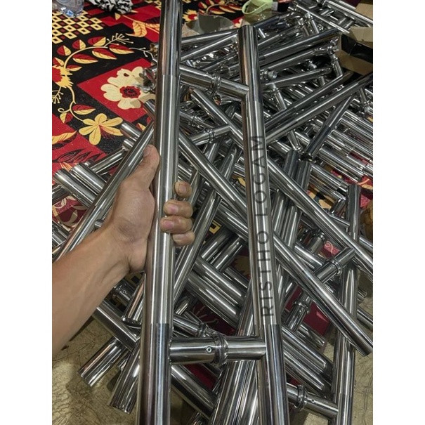 handle pintu minimalis 45cm pintu alumunium pintu kaca pintu kayu stainless gagang pintu rumah 2 pin