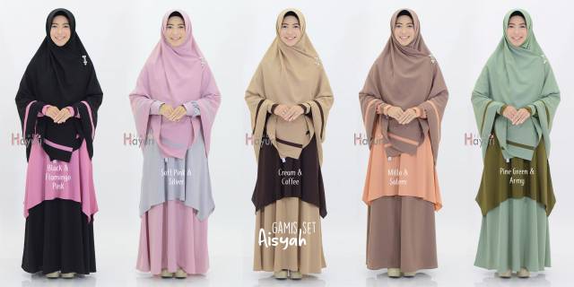 Gamis set aisyah by hijab hayuri