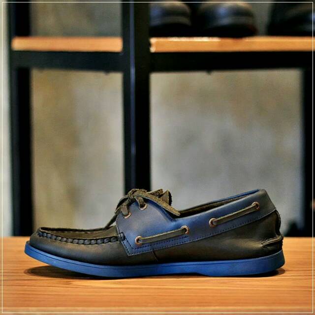 ZAPATO FIT BLACK NAVY - BRADLEY'S FOOTWEAR | Sepatu Kasual Pria Loafers Kulit Asli Kombinasi Warna