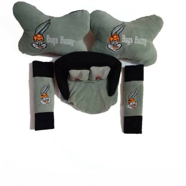 Bantal Mobil / Bantal Leher mobil 3in1 Masha  Aksesoris Mobil
