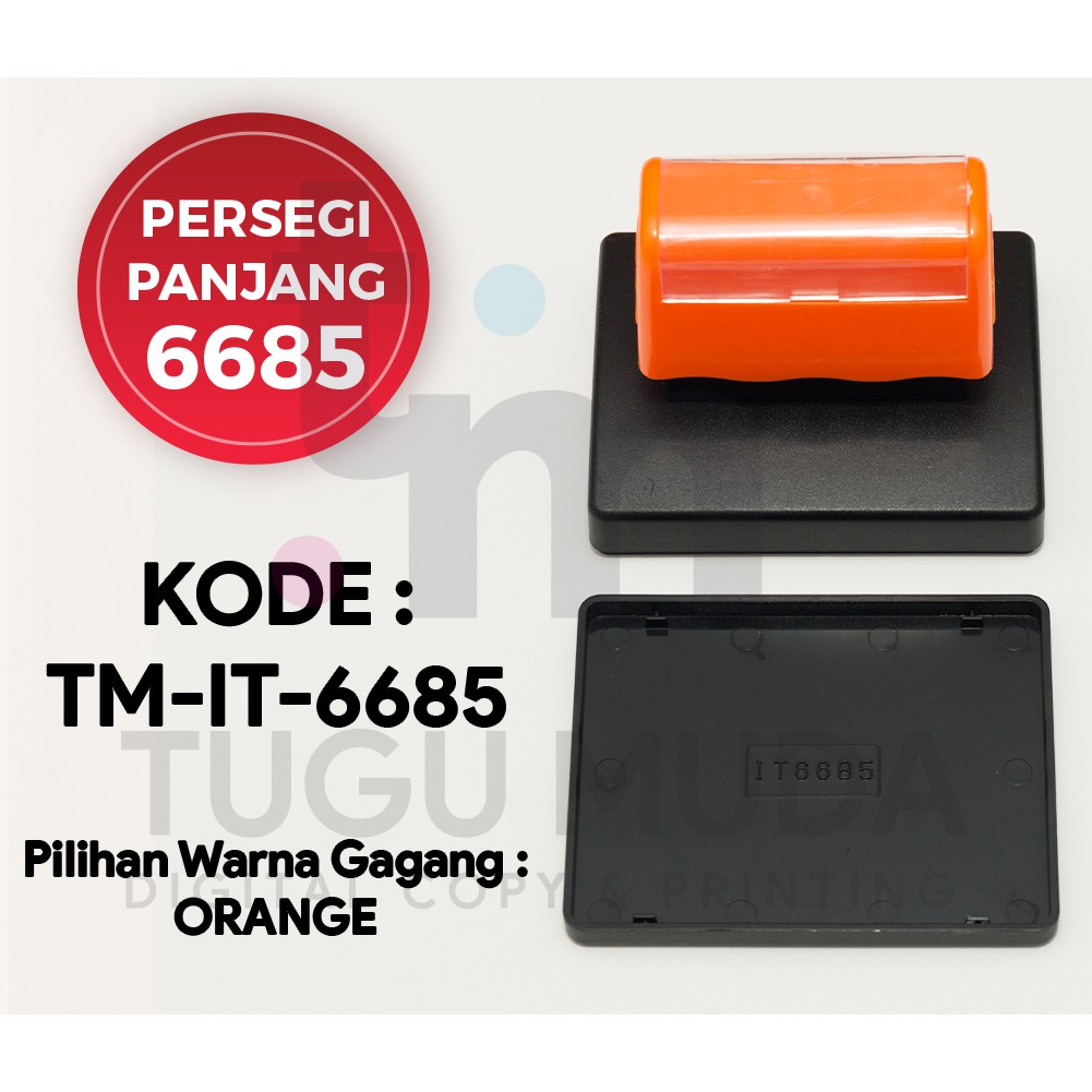 

GROSIR Gagang Flash Stamp PERSEGI PANJANG 6685 (66x85mm) -TM-IT-6685