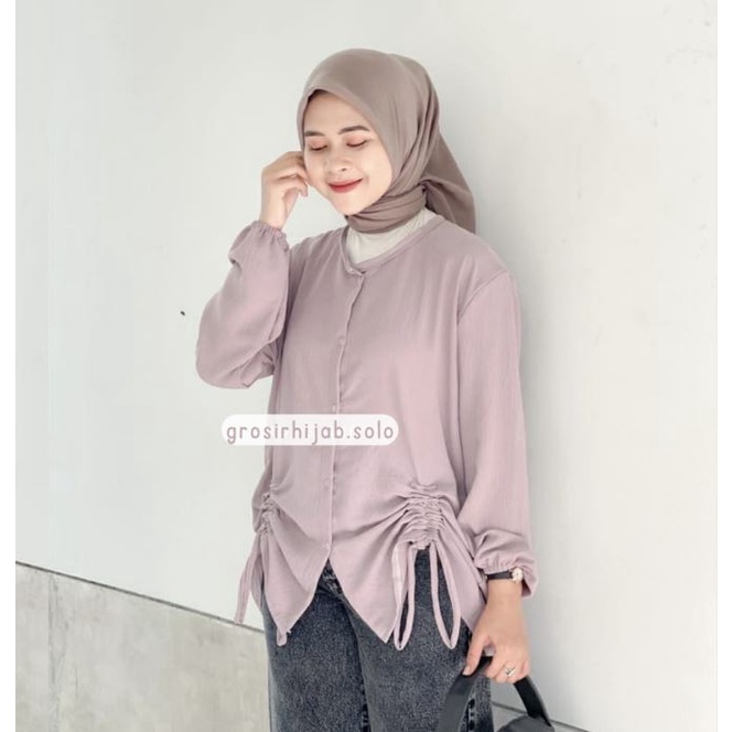 (MSB) KEMEJA VANES TALI SERUT BUSUI WANITA BLOUSE AIRFLOW