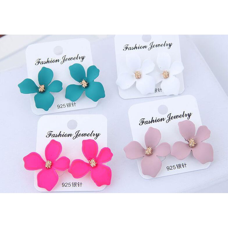 Anting Korea Tusuk Model Bunga Anting wanita fashion earrings