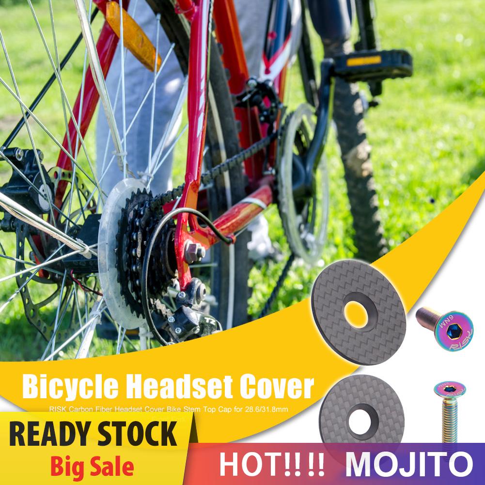 Risk Cover Headset Sepeda Balap / Mtb Bahan Karbon Fiber Dengan Baut