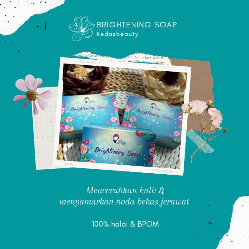 Sabun Kedas Beauty Bpom Ori Original Soap Kadas Whitening Pemutih Wajah Badan