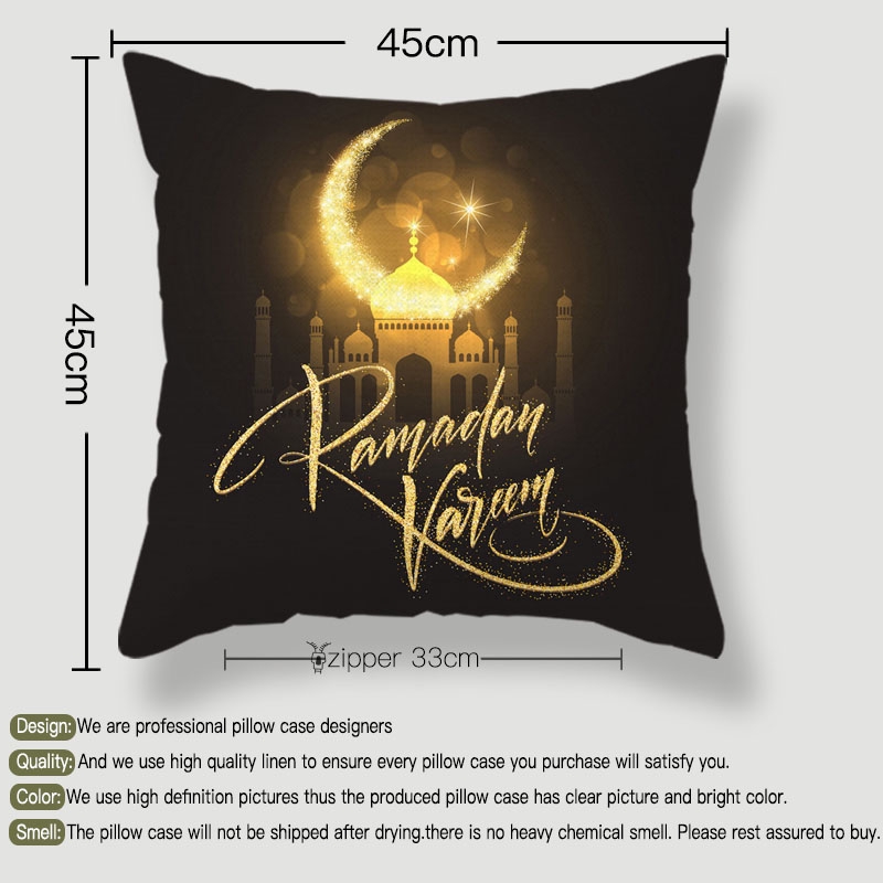 Cool Home Ramadan Cushion Pillow Moon Lantern Ramadan Sofa
