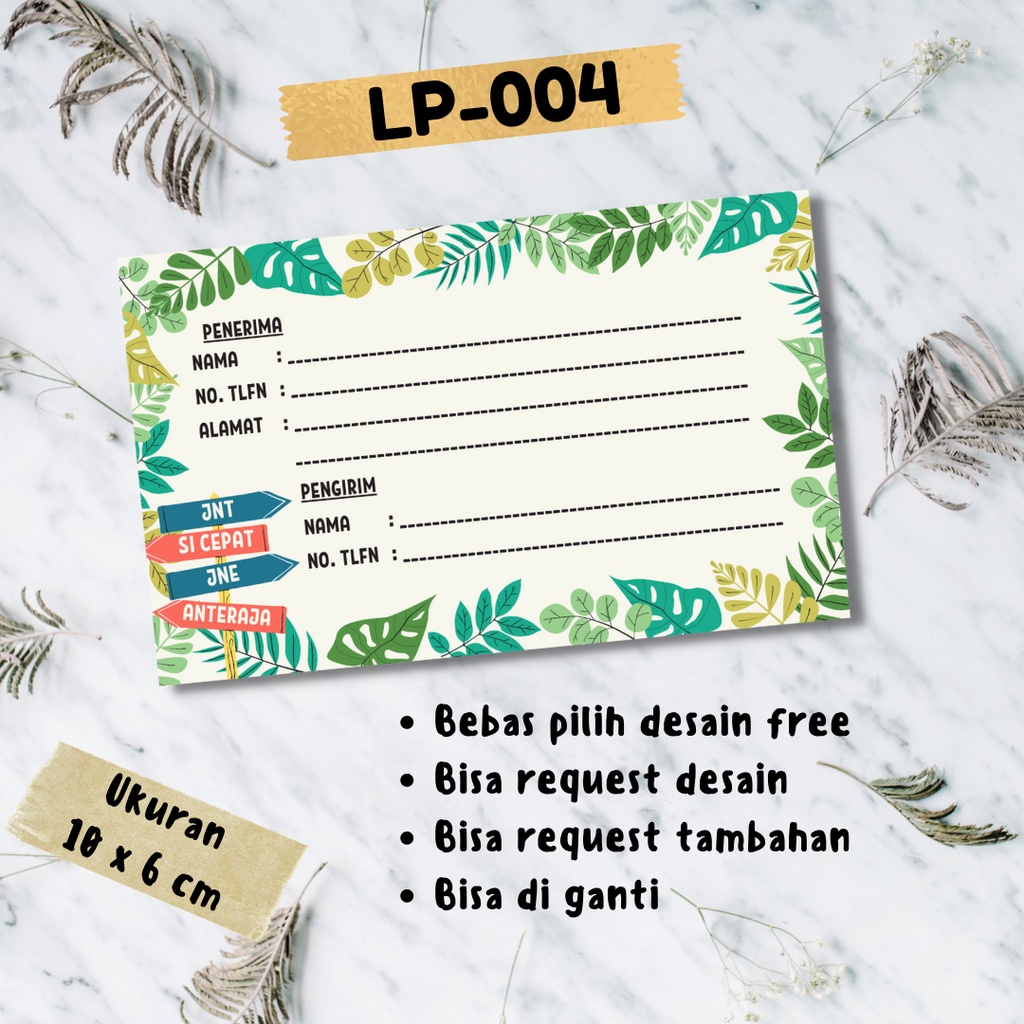 

FREE DESAIN LABEL PENGIRIMAN PAKET OLSHOP UMKM SMALL BUSINESS BEBAS PILIH DESAIN TERMURAH