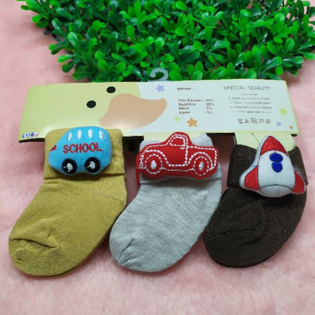 Kaus Kaki bayi Laki laki Boneka Size 0-5bulan