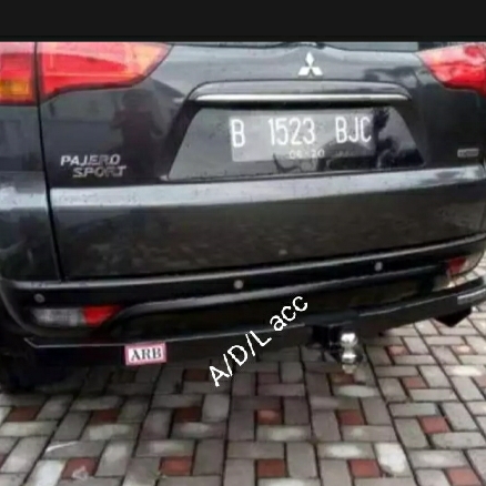 Towing bar arb pengaman besi bumper belakang towing bar mitsubish pajero lama