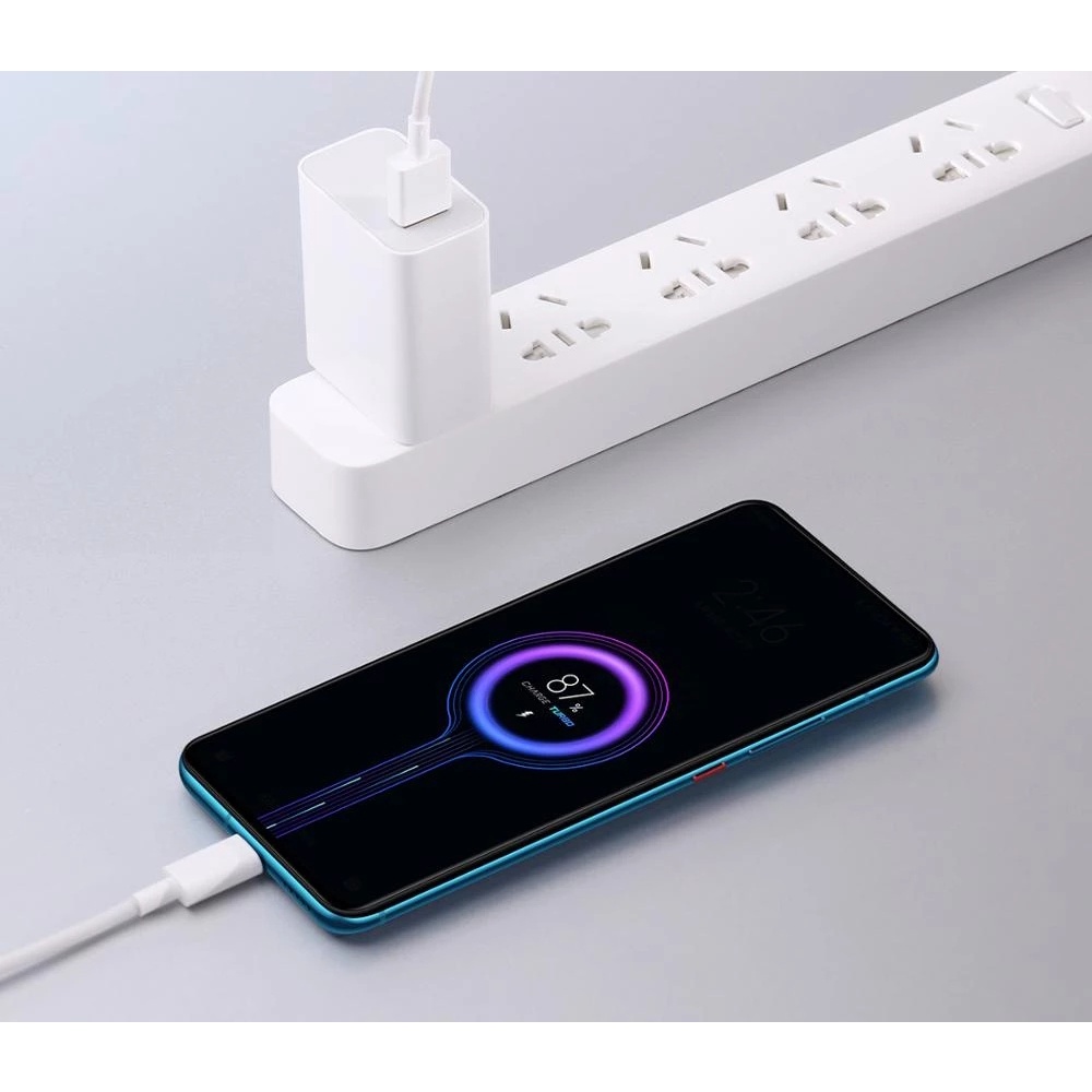 Xiaomi Set Charger Dinding 33W Fast Charging Dengan Kabel USB-A Proteksi Overvoltage Untuk Redmi 10S / 11 / 12